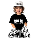 Short Sleeve Tee in Rebel Bro x Live Fast Flames