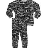 Organic Ribbed Set in Urban Drip [Midnight Edition]