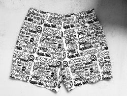 Image of Men's Hybrid Swim Trunks in Urban Drip