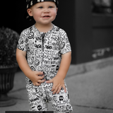 Bamboo Zippy Shortie in Urban Drip