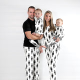 Women’s Bamboo Henley Two Piece Set in Merry Mischief