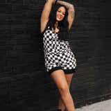 Women's Cut Off Overalls in Vintage Venice