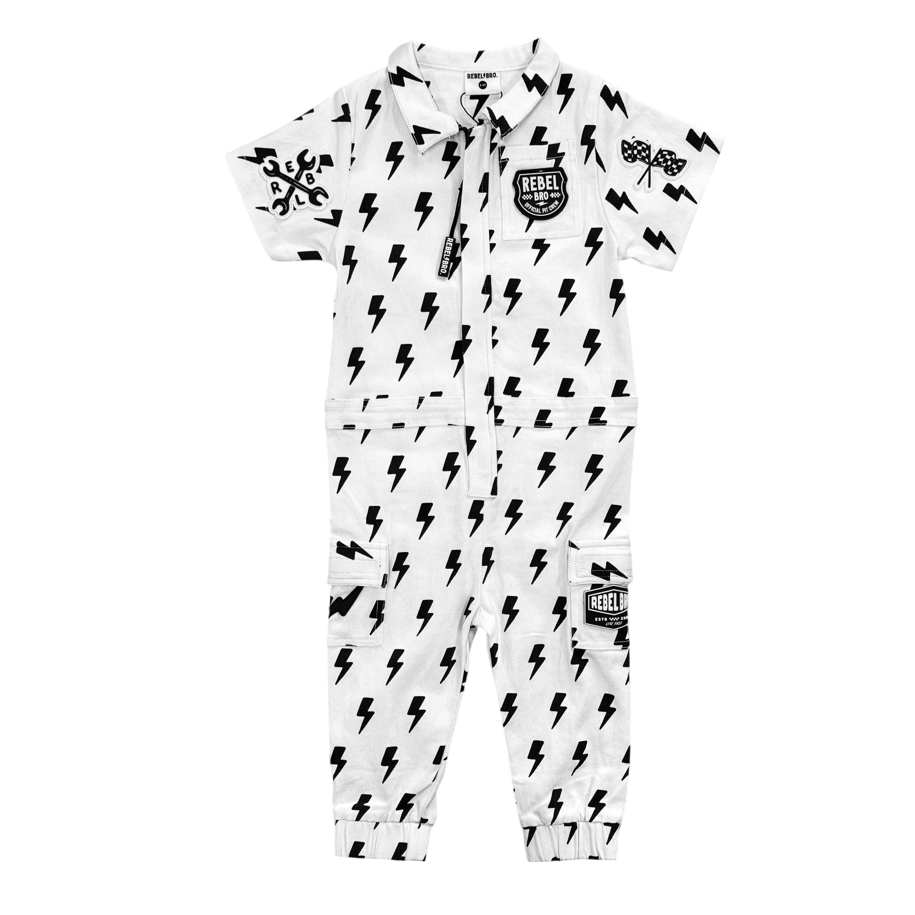 Pit Crew Romper in Bowie - Rebel Bro