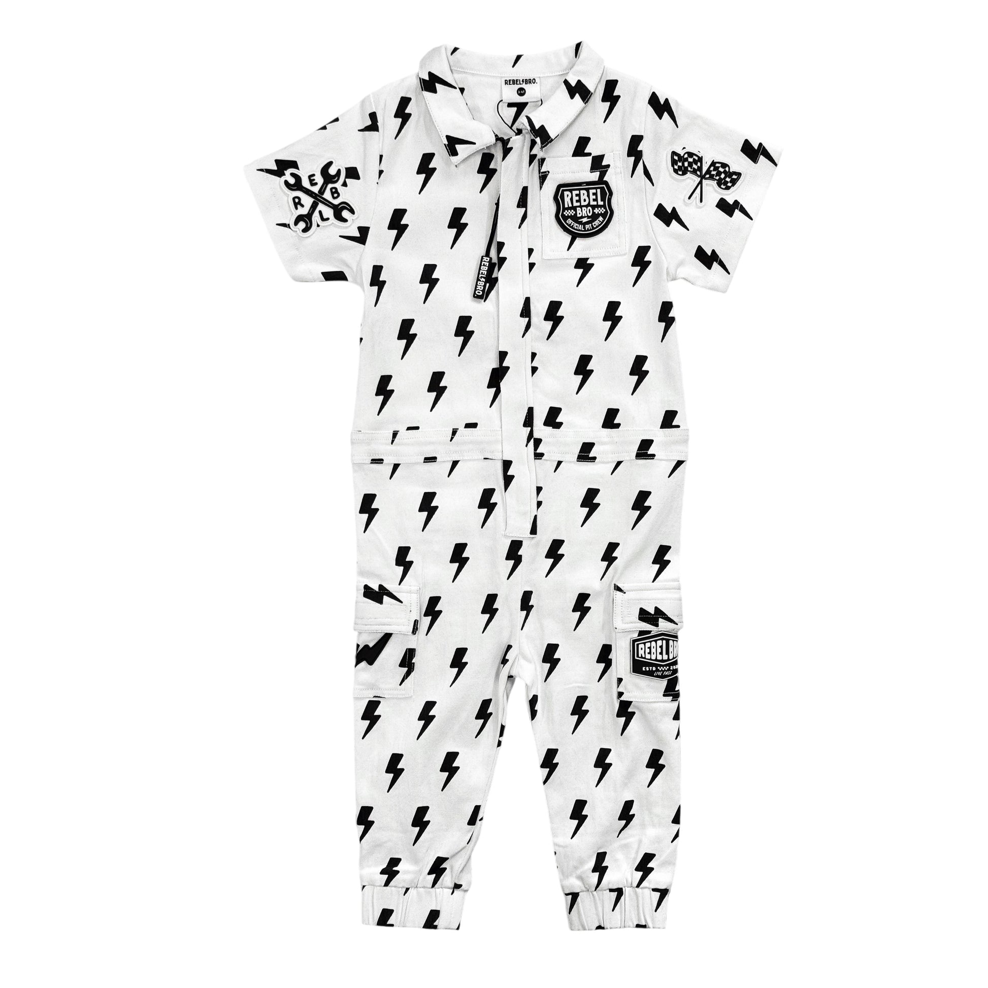 Pit Crew Romper in Bowie