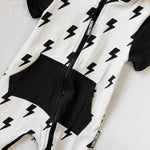 Hooded Rebel Short Sleeve Romper in Bowie - Rebel Bro