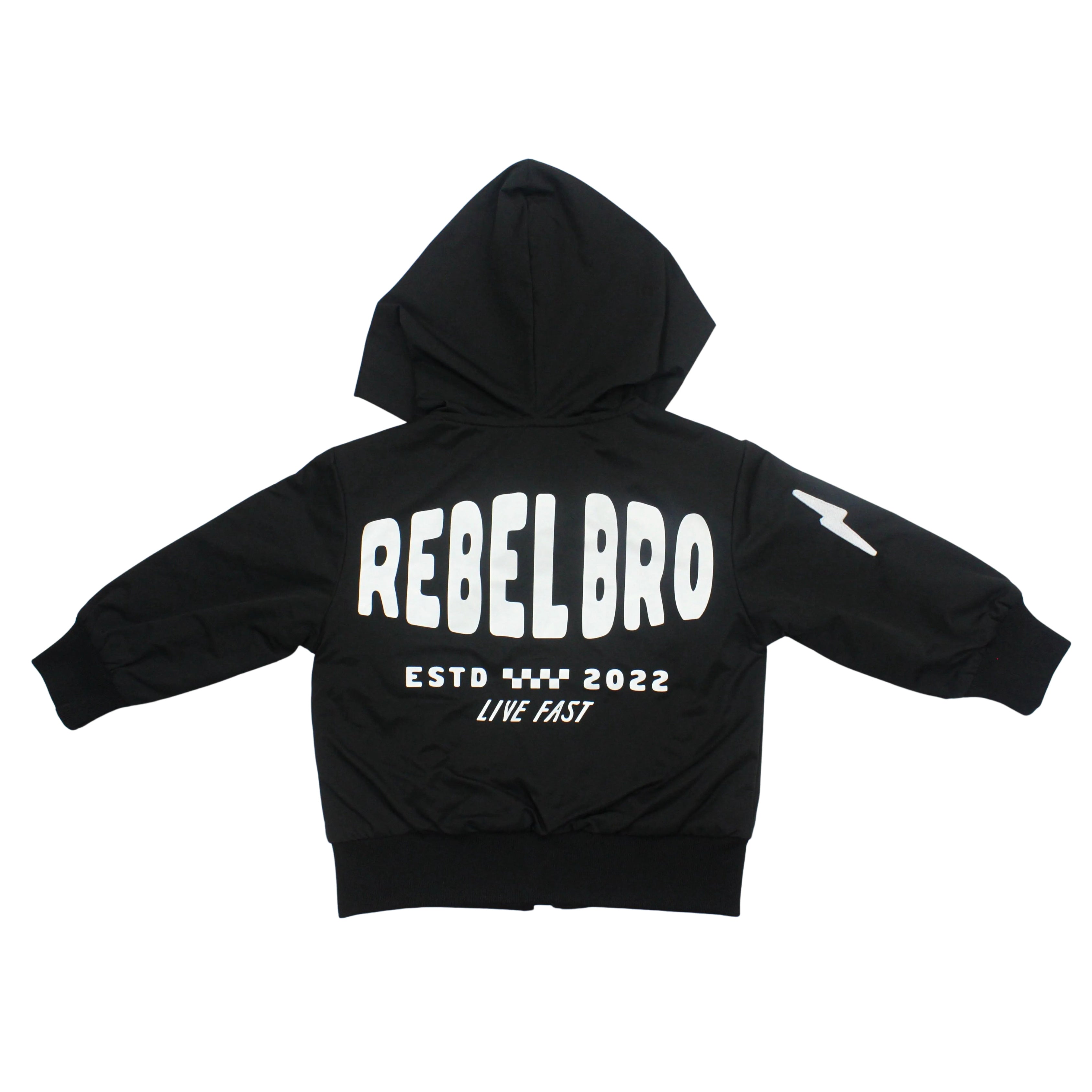 Live Fast Hydro Bomber Jacket in Black (FINAL SALE)