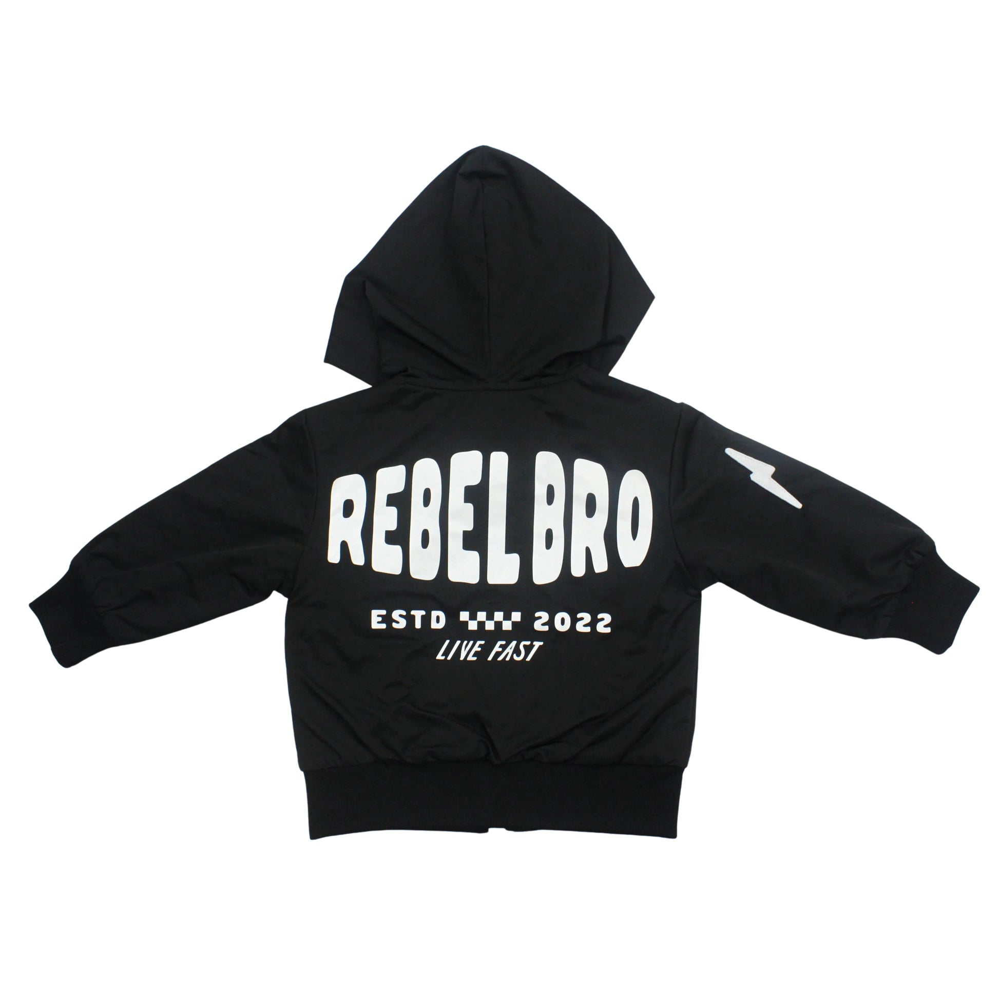 Live Fast Hydro Bomber Jacket in Black (FINAL SALE)