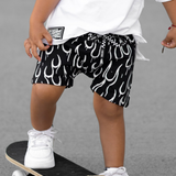 Relaxed Fit Shorts in Fuego