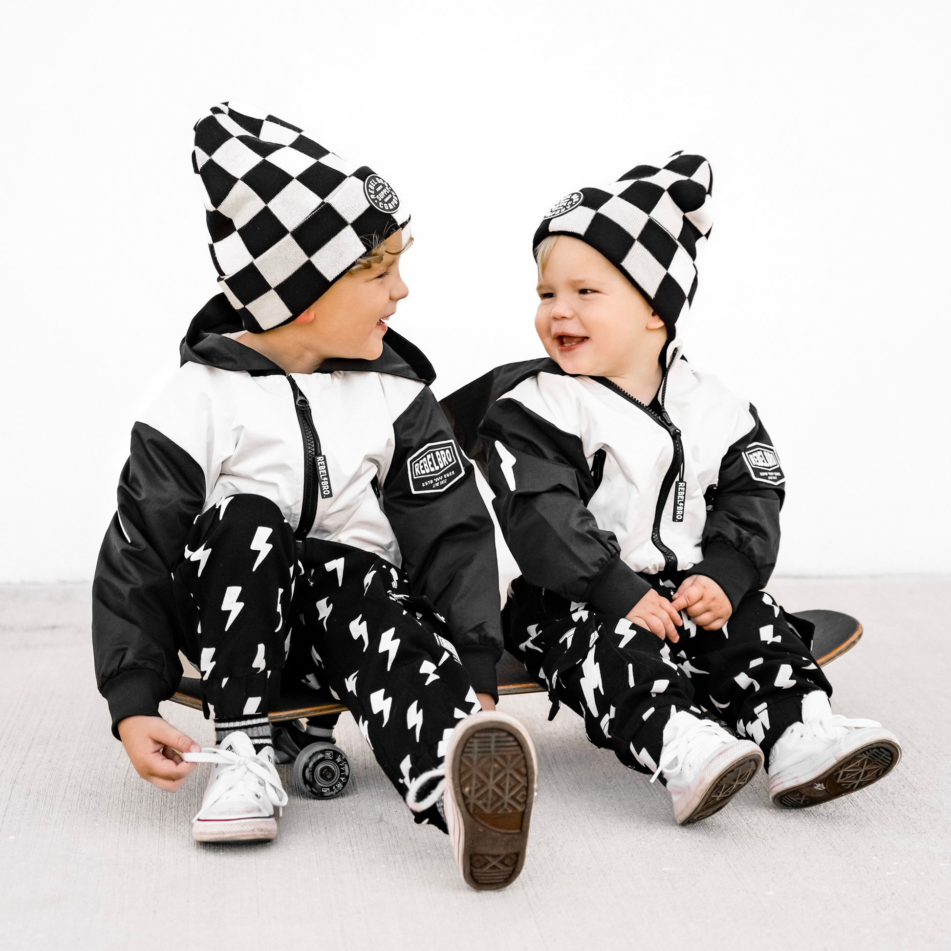 Live Fast Hydro Bomber Jacket in Black/White (FINAL SALE)