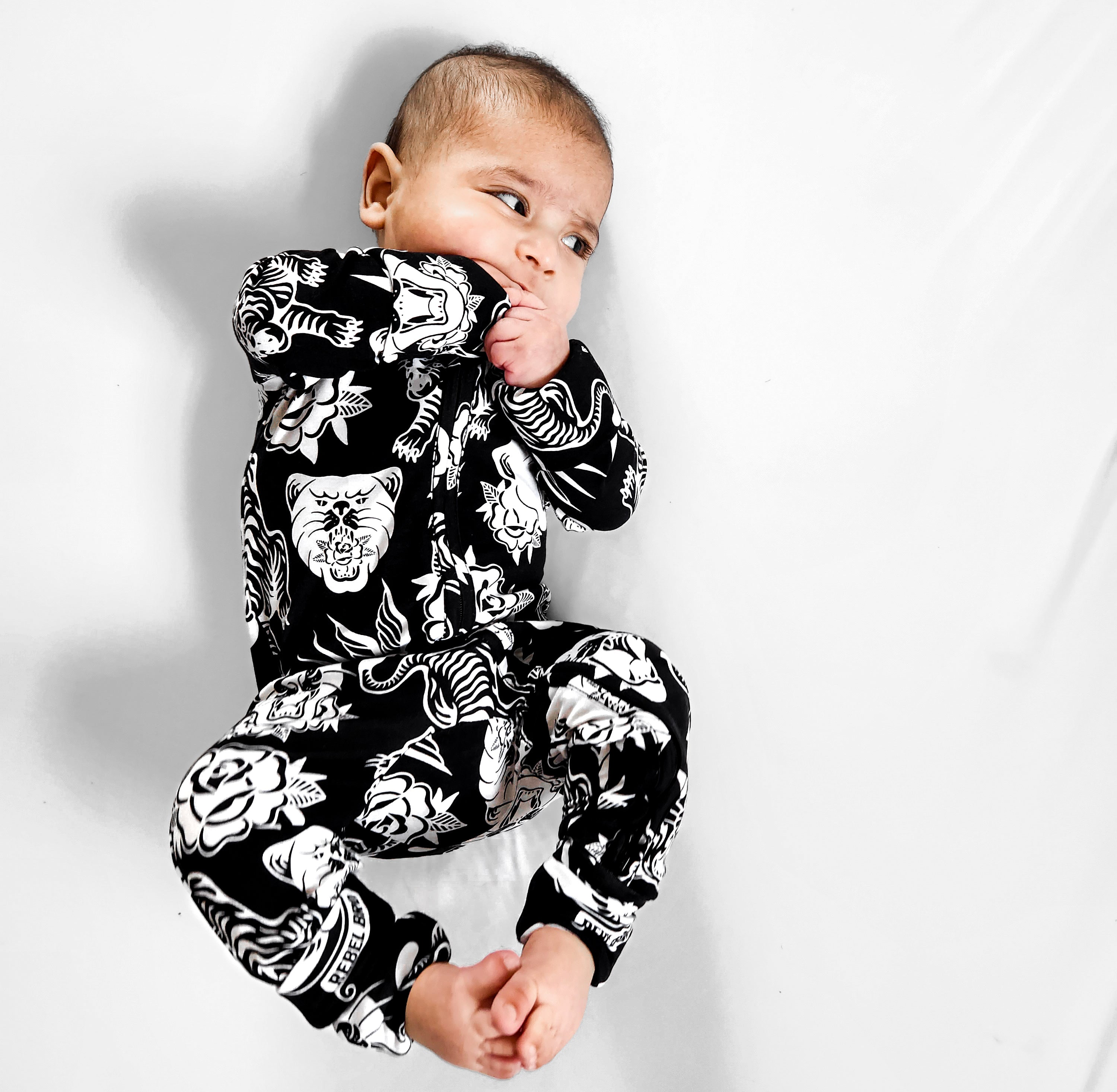 Bamboo Zippy Sleeper in Born to Be Wild - Rebel Bro