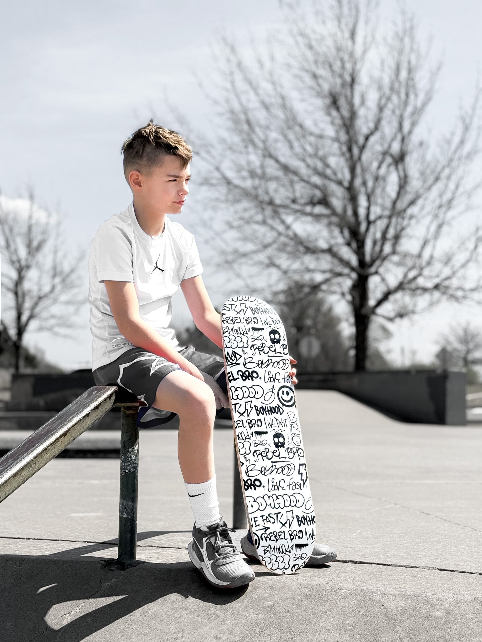 Urban Drip x Rebel Bro Mini Skateboard - Rebel Bro