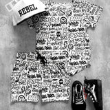 Biker Two Piece Set in Urban Drip