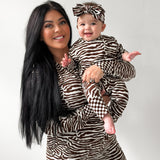 Women’s Bamboo Two Piece Set in Desert Zebra
