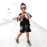 Everyday Cotton Shorts Set in Black