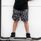 ACTV Mesh Gym Shorts in Fuego