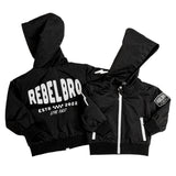 Live Fast Hydro Bomber Jacket in Black (FINAL SALE) - Rebel Bro