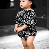 Bamboo Bubble Romper in Bad Boy [Midnight Edition]