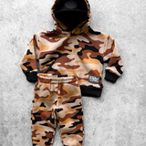 Fleece Hoodie + Sweatpants Set in Ranger