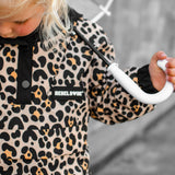 Pullover Windbreaker in Ava (Leopard)
