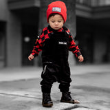 Overalls in Black Corduroy