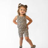 Tank + Biker Two Piece Set in Ava (Leopard)
