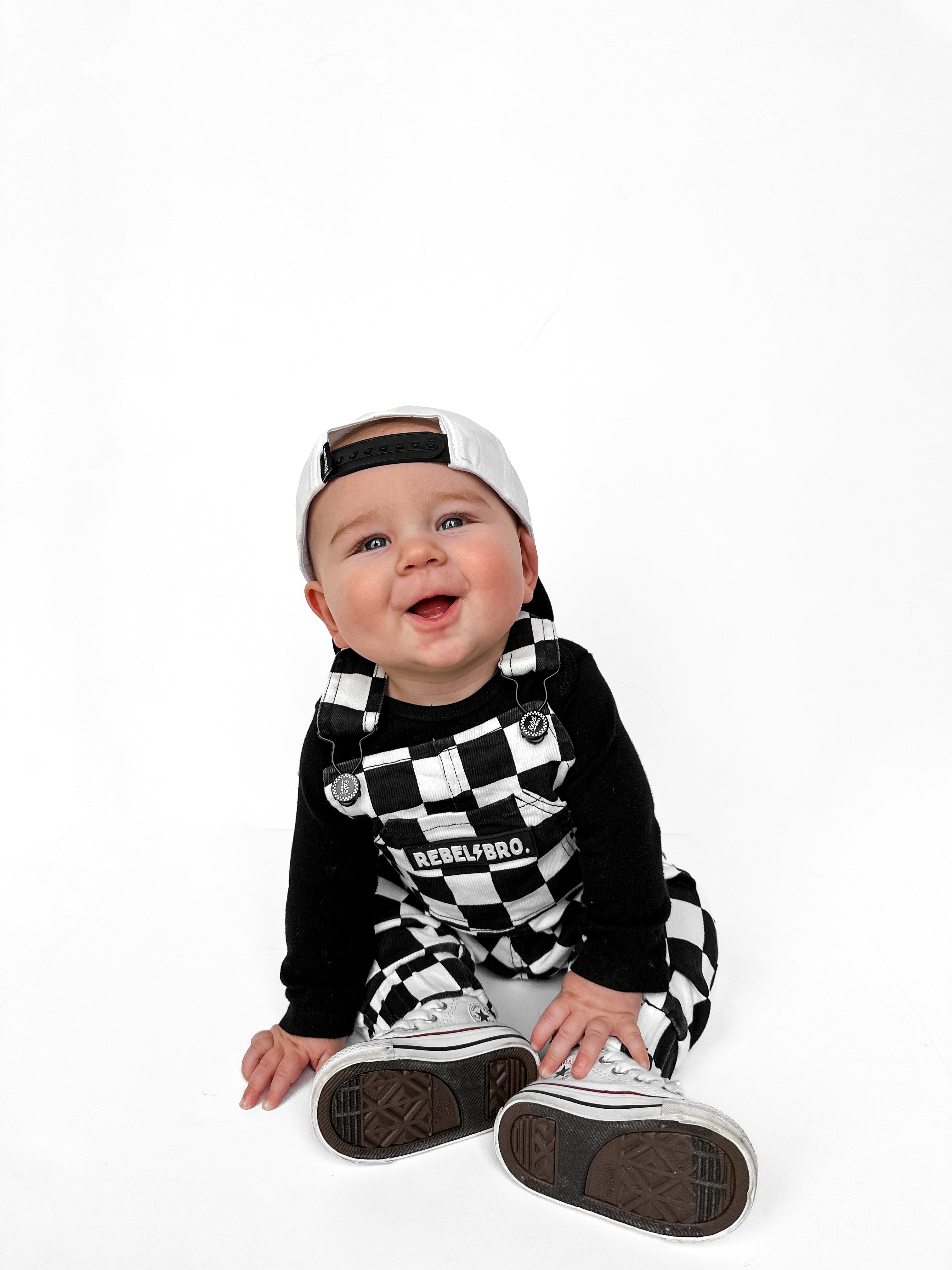 The Live Fast Checkered Overall in Venice
