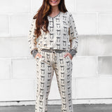 Women’s Bamboo Two Piece Set in Lana (Bows)