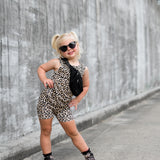 Tank + Biker Two Piece Set in Ava (Leopard)