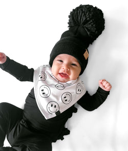 Image of Bamboo Bandana Bib (4 Pack) in Rebel Black - Rebel Bro