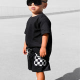 Everyday Cotton Shorts Set in Black