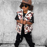 Reversible Puffer Vest in Ranger