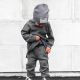 Waffle Set in Charcoal Grey