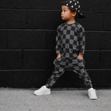Organic Ribbed Set in Smoke + Storm (PREORDER)
