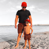 Men's Hybrid Swim Trunks in Caliente