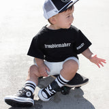 Bamboo Graphic Tee in Troublemaker
