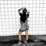 Women's Cut Off Overalls in Vintage Venice