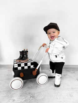 Image of The Core-Classic Midi Boot in Black / White