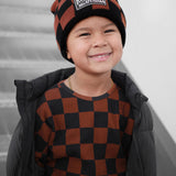 Beanie in Smoke + Spice