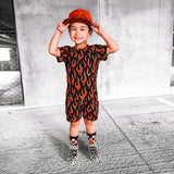 Biker Two Piece Set in Caliente