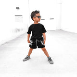 Everyday Cotton Shorts Set in Black