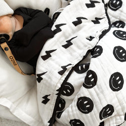 Image of Bowie x Smiley Organic Muslin Quilt