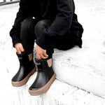 RB x LB The Core-Classic Midi Boot in Black / Taupe - Rebel Bro