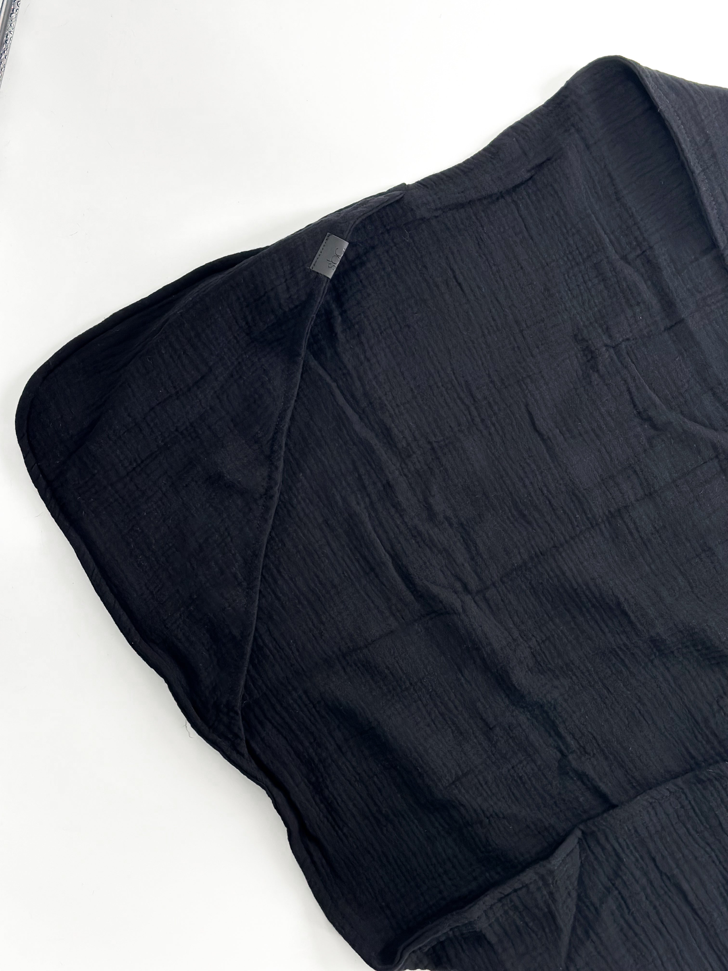 Organic Muslin Hooded Towel — Jett (FINAL SALE)