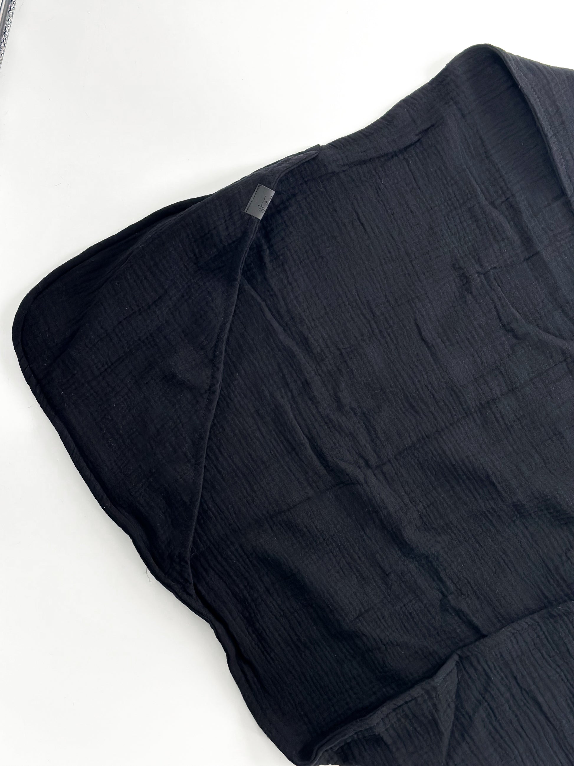 Organic Muslin Hooded Towel — Jett (FINAL SALE)