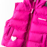 Puffer Vest in Hottest Pink