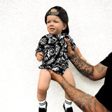 Bamboo Bubble Romper in Bad Boy [Midnight Edition]