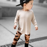 Ribbed Bamboo Leggings (3 Pack) - Rust Classics