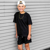 Everyday Cotton Shorts Set in Black