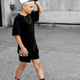 Everyday Cotton Shorts Set in Black