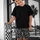 Relaxed Fit Shorts in Fuego